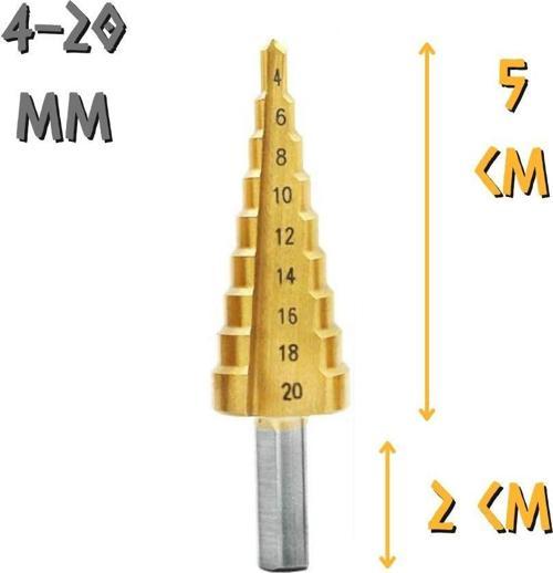Tyson Çam Panç Kademeli Matkap Ucu - 4-20 mm.