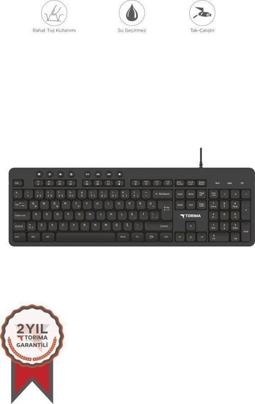 TK-07 Siyah Multimedya Kablolu Q Klavye Gaming Keyboard