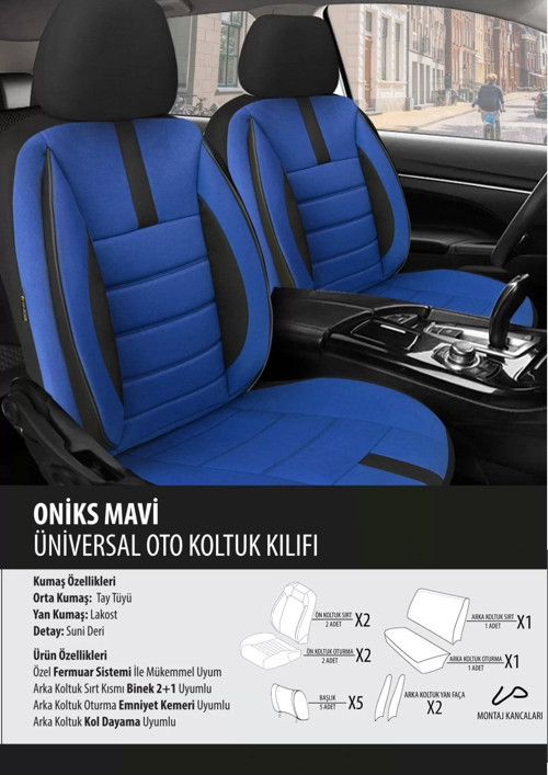 Nissan Note Koltuk Kılıfı Oniks Mavi