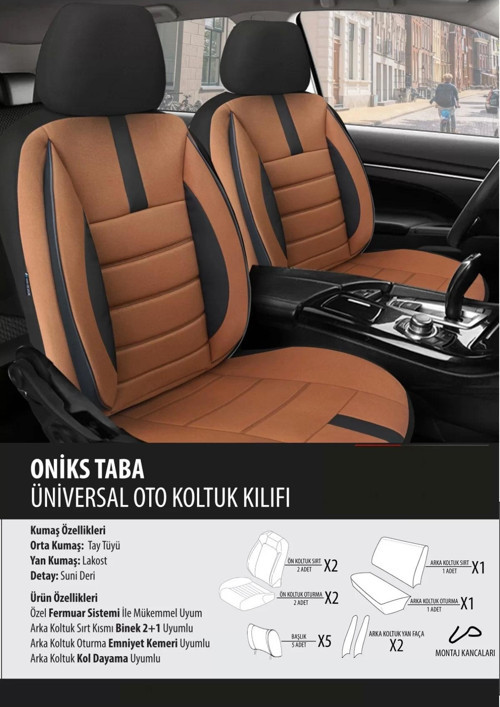 Porsche Carrera Koltuk Kılıfı Oniks Taba