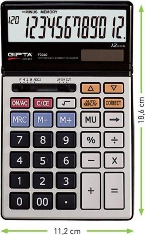 Hesap Makinesi Masa Üstü 12 Hane F3040