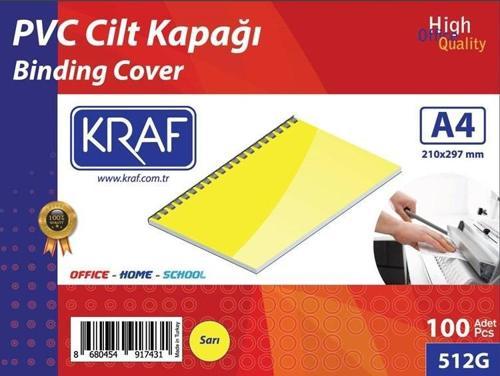 CILT KAPAGI A4 160 MIC. 100 LÜ SARI 512G
