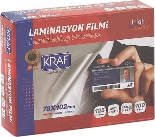 LAMINASYON FILMI 78X102MM 125MIC 100LÜ 2127