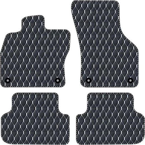 CHEVROLET TAHOE 2015 Uyumlu Beyaz Dikişli Siyah Deri Paspas