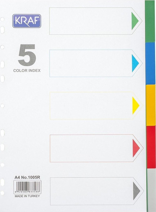 SEPARATÖR 1005R 5 RENK - (40 Adet)