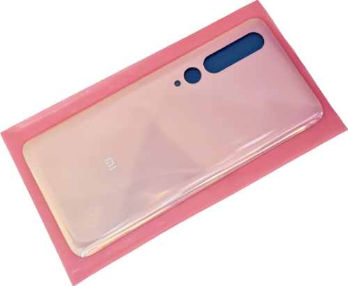 Xiaomi Mİ 10 Arka Kapak Batarya Pil Kapağı 5G (CAM) PEMBE