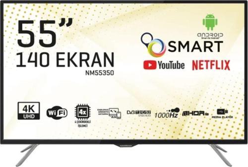 NM55350 55'' 140 Ekran Uydu Alıcılı 4K Ultra HD Smart LED TV
