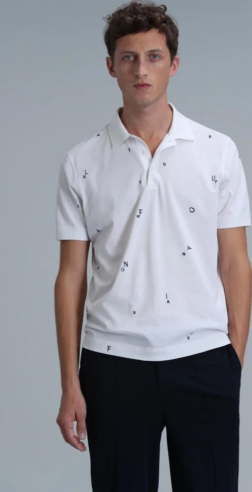 Pascal Smart Erkek Polo Tişört Beyaz