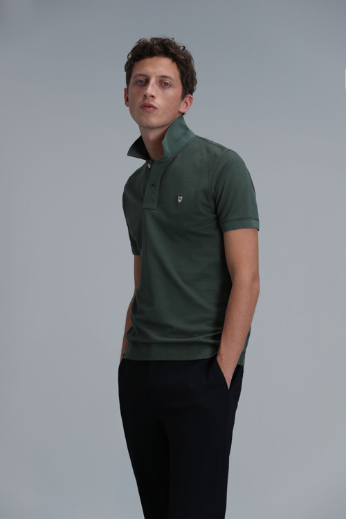 Laon Smart Erkek Polo Tişört Slim Fit Yeşil