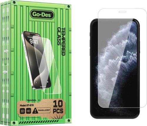 Apple iPhone 11 Pro Go Des Parmak İzi Bırakmayan 9H Oleofobik Bom Glass Ekran Koruyucu 10'lu Paket
