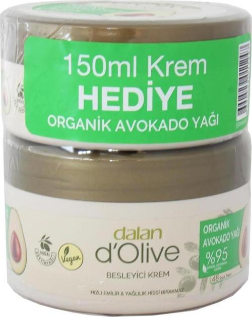D'Olive Besleyici Organik Avokado Yağlı Kremi 250 Ml 150 Ml Hediye