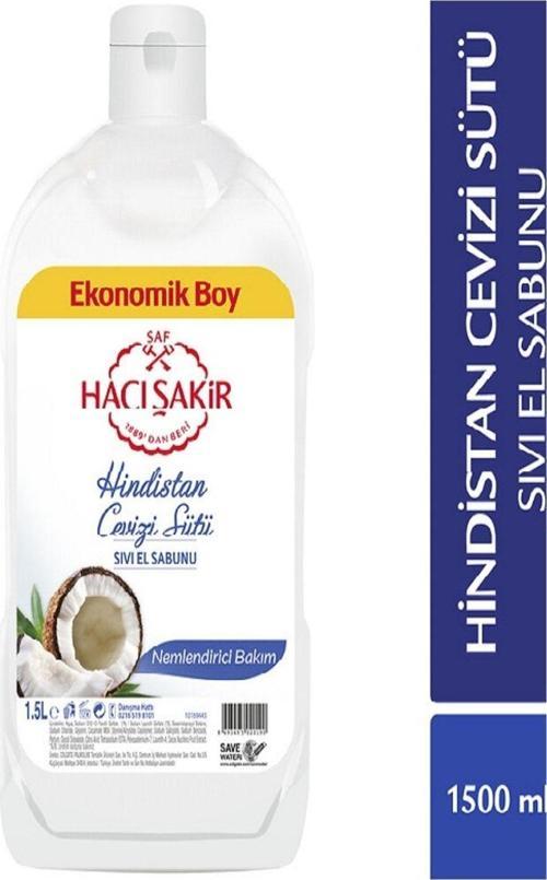 Hacı Sakır Sıvı Sabun 1500Ml Hındıstan Cevızı