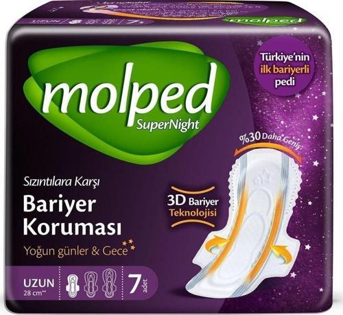 Supernight Hijyenik Kadin Pedi Uzun 7'Li