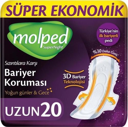 Supernight Hijyenik Ped Uzun Süper Ekonomik 20 Li
