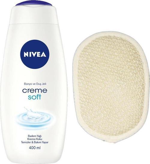 Creme Soft Banyo Ve Duş Jeli 400 Ml + Kese