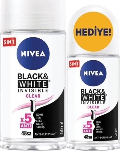 Roll-On Byn B&W Clear 50Ml+Roll-On 25Ml