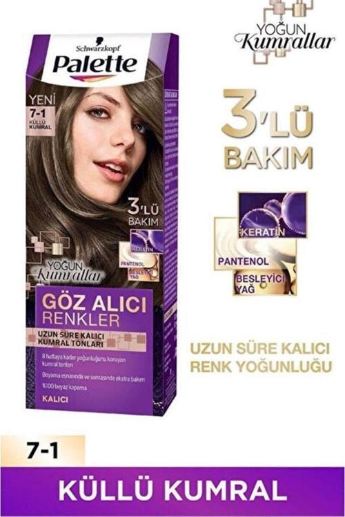 Yoğun Göz Alıcı Renkler Saç Boyası 7-1 Küllü Kumral