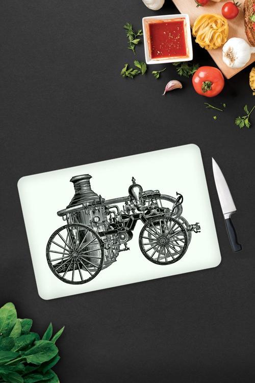 Cam Kesme Tahtası - Cam Kesme Tablası | Antik Desen | 30cm x 40cm