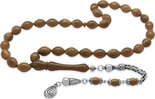 925 Ayar Gümüş Kral Zincir Püsküllü Exclusive Renk Arpa Kesim Kuka Tesbih