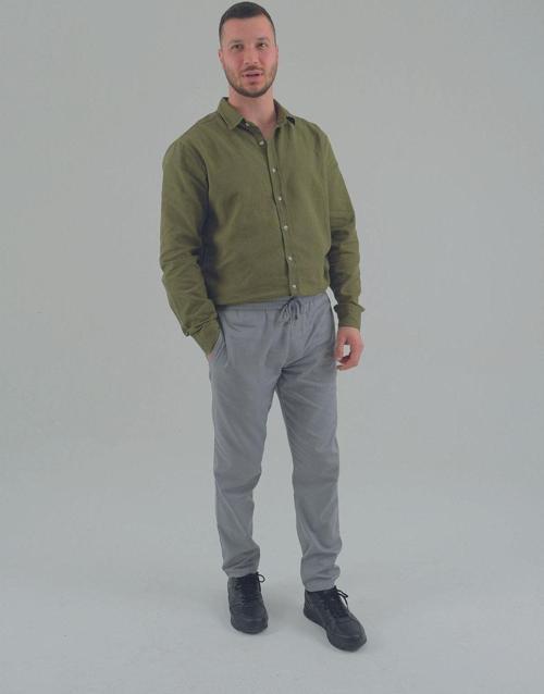 Antrasit Renk Slim Fit Erkek Jogger Pantolon 34