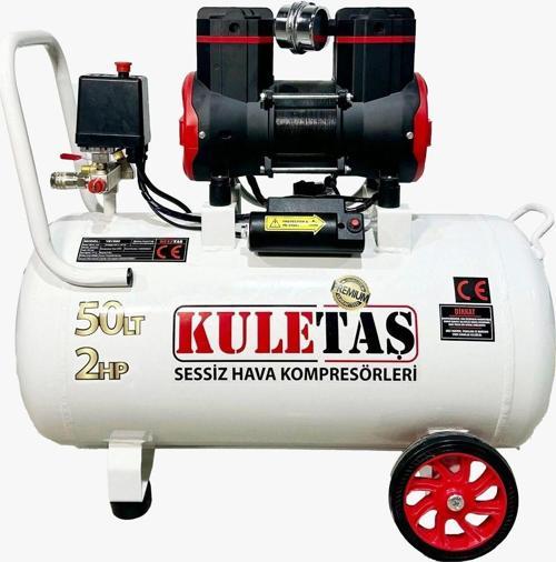 50 Litre 2 Hp Sessiz Premium Kafa Hava Kompresörü 2800 Rpm