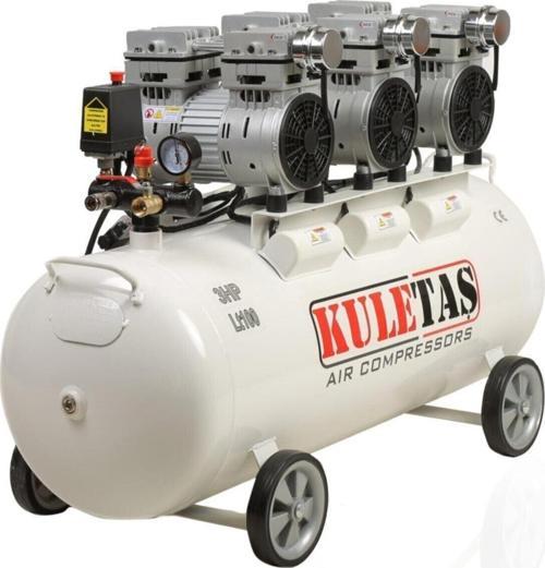Süper Sessiz Yağsız Kompresör 100 Lt 3Hp