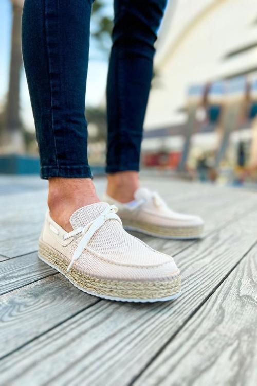 Espadril Bej Erkek Ayakkabısı