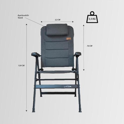 Ng C153 Campout Ayarlanabilir Yastıklı Kamp Sandalyesi