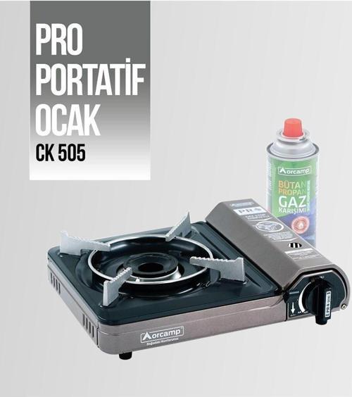Ck-505 Tekli Portatif Kamp Ocak Gaz Stop Emniyetli
