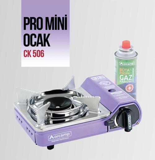 Ck-506 Mini Tekli Kamp Ocak Çantalı Gaz Stop Emniyetli