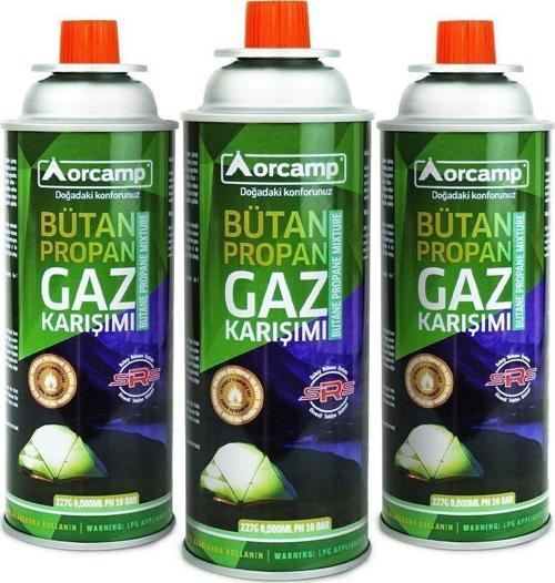 Valfli Gaz Ocak Kartuşu 3'Lü Set 227 Gr