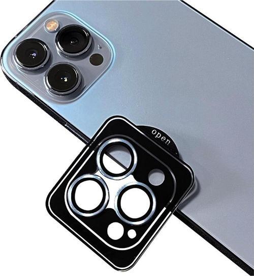 Apple iPhone 14 Pro Max Safir Temperli Cam Kamera Lens Koruyucu - Mavi