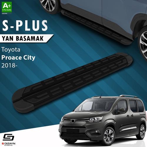 Toyota Proace City Kısa Şase S-Plus Siyah Yan Basamak 203 Cm 2018 Üzeri