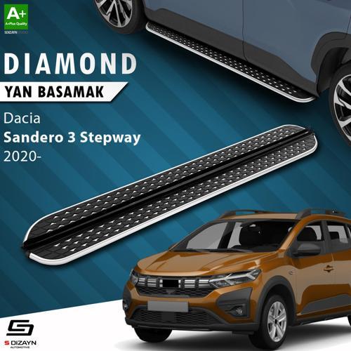 Dacia Sandero 3 Stepway Diamond Krom Yan Basamak 183 Cm 2020 Üzeri