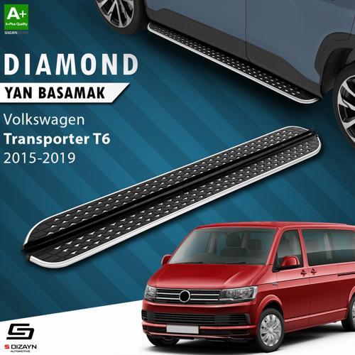 VW Transporter T6 Kısa Şase Diamond Krom Yan Basamak 213 Cm 2015-2019