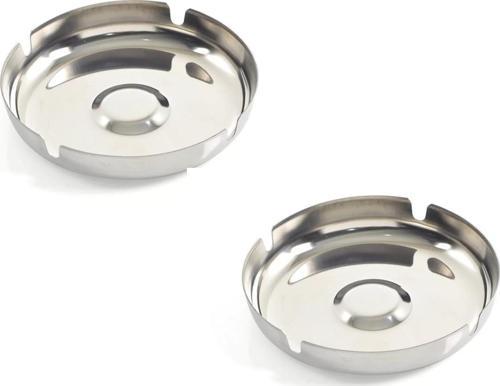 açık metal paslanmaz küllük - 2 li kül tablası 11,5 cm