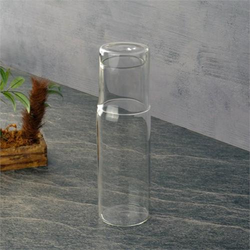 başucu bardaklı sürahi - cam başucu sürahisi 600 ml. sade