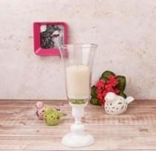 Ksv ferforje tekli ayaklı şamdan- dekoratif mumluk 30cm.