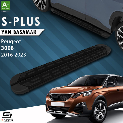 Peugeot 3008 2 S-Plus Siyah Yan Basamak 183 Cm 2016-2023