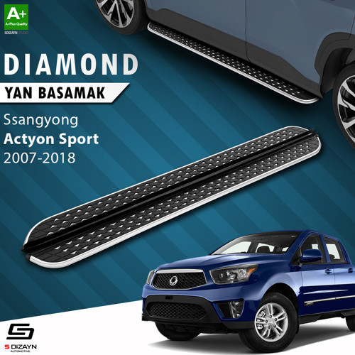 Ssangyong Actyon Sports Diamond Krom Yan Basamak 203 Cm 2007-2018