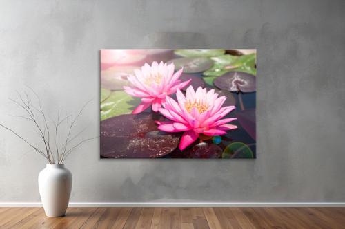 Dekoratif Çiçekler  YatayKanvas Tablo 43 