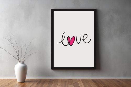 Aşk ( Love ) Temalı Kanvas Tablo 40 