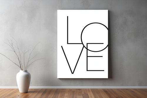Aşk ( Love ) Temalı Kanvas Tablo 41 