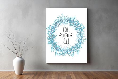 Aşk ( Love ) Temalı Kanvas Tablo 43 