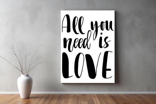 Aşk ( Love ) Temalı Kanvas Tablo 45 