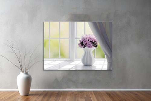 Dekoratif Çiçekler  YatayKanvas Tablo 63 