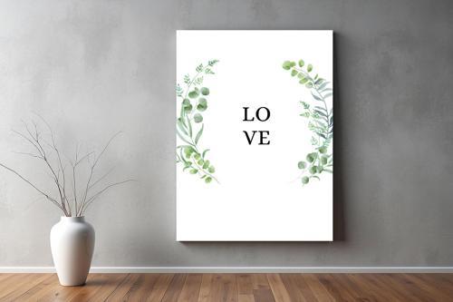 Aşk ( Love ) Temalı Kanvas Tablo 48 