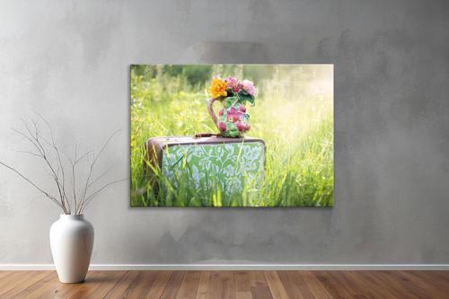 Dekoratif Çiçekler  YatayKanvas Tablo 67 