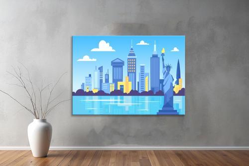 Dekoratif Çizim YatayKanvas Tablo 35