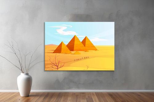 Dekoratif Çizim YatayKanvas Tablo 39 